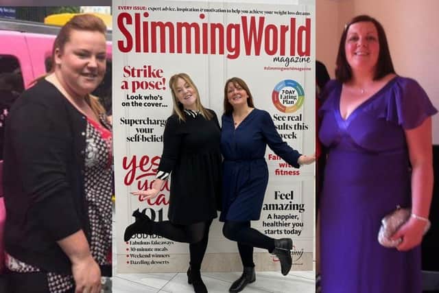 Natalie Briggs (left) and Sharon Logan (right) have both lost weight with Slimming World and they are now becomming consultants to help others.