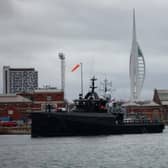Patrick Blackett left Portsmouth Naval Base to undergo sea acceptance trials