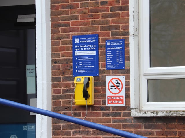 The newly reopened Portsmouth police station.