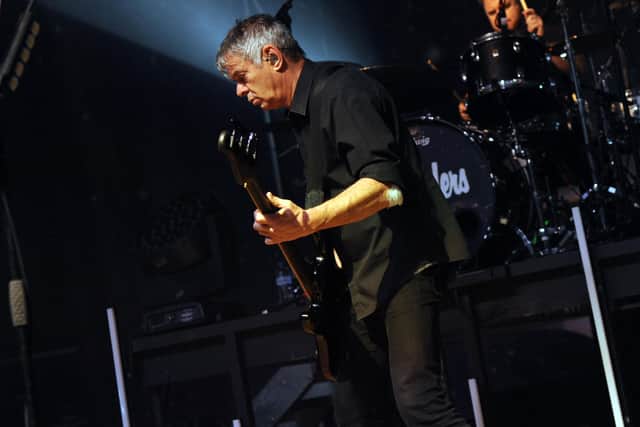 JJ Burnel of The Stranglers at Portsmouth Guildhall on February 14, 2022. Picture by Paul Windsor