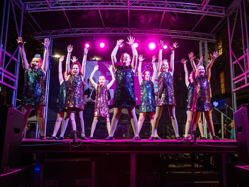 Hundreds of residents descended on Commercial Road to watch local dance troops and celebrities come together to turn on the Christmas lights.
Pictured - SD Studio dancers
Photos by Alex Shute