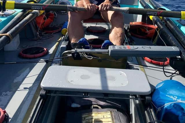 Craig Sadler aboard 'Patience'