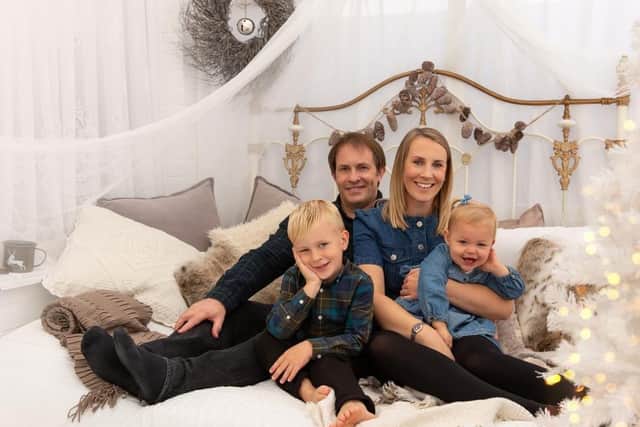 Erin (nee Reuter), Andy, Fletcher and Margot Halbert