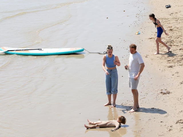 Some people picked out their spot on the beach early doors.