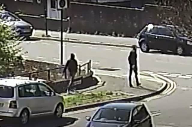 Killers Daryl Richardson and Bobby Smith near the stabbing scene. Picture: Sussex Police