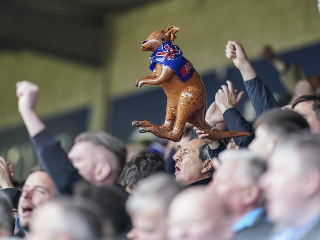 Pompey fans enjoyed their final day out of the season at Lincoln - which produced a 2-0 win