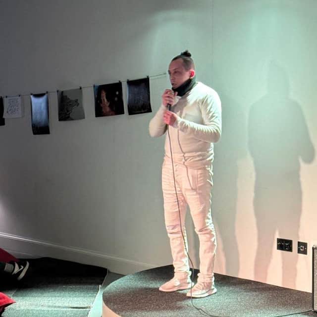 Majid Dhana from 432 Nomads performing at The BASE Guildhall.