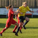Katie Shorter grabbed a late leveller for Moneyfields against AFC Bournemouth last night. Picture: Keith Woodland