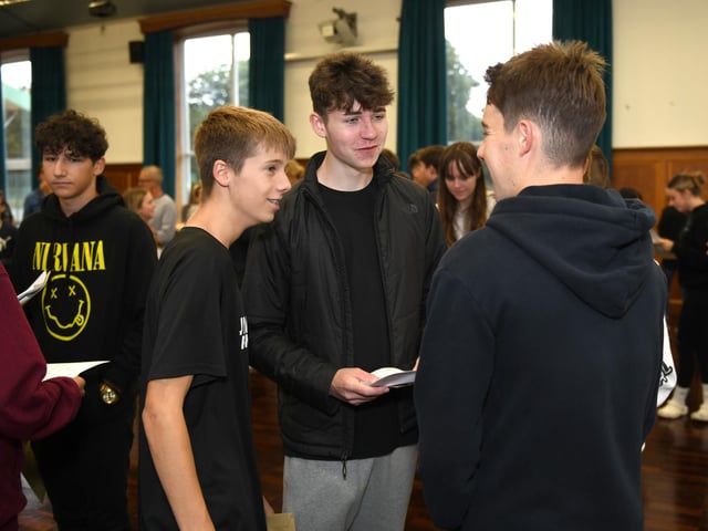 GCSE exam results day at King’s Academy Bay House in Gosport, Hampshire - 22/08/24.Please credit: Paul Jacobs/pictureexclusive.com