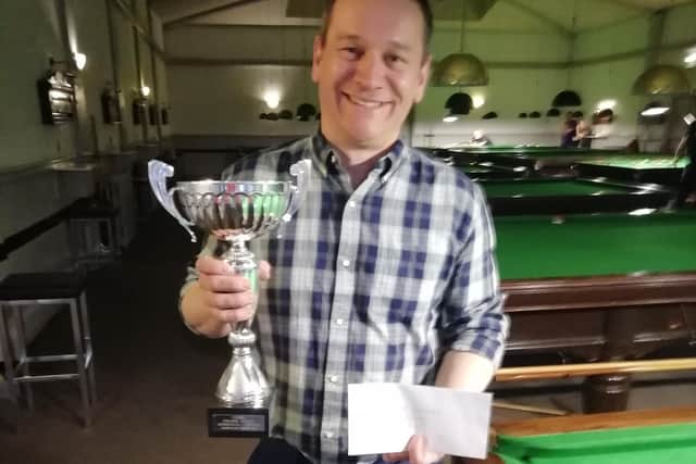 Gary Wilton with the Frank Wyatt Memorial trophy
