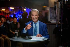 Nigel Farage at the Rifle Club. Picture: Habibur Rahman