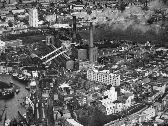 Just fifty years ago but what changes. Taken in 1969, this aerial view of Old Portsmouth does not ring true with the same scene today.
Picture: Stephen Payne collection