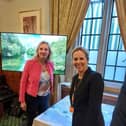 Caroline with Southern Water's  Chief Customer Officer in April.
