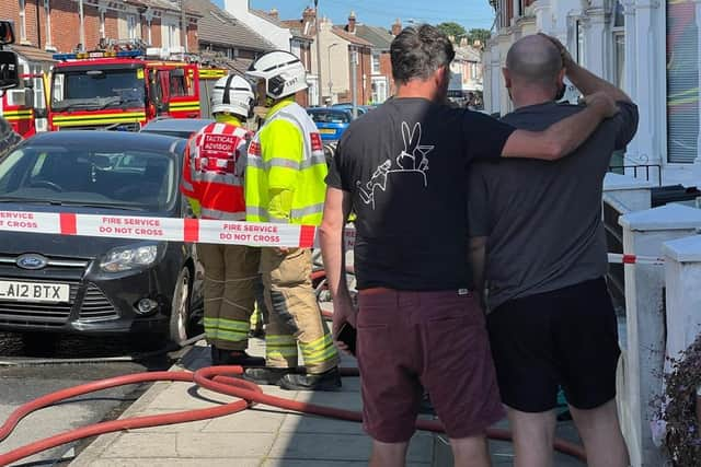 Fire in Grayshott Road Southsea