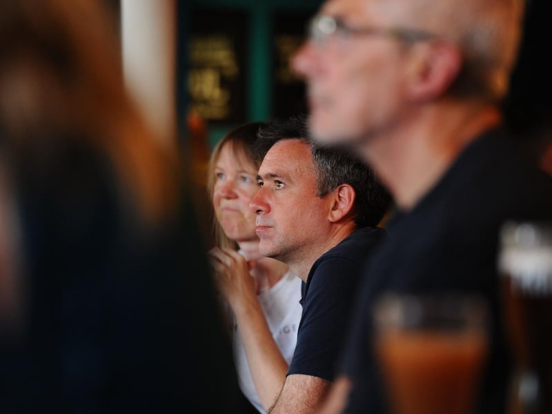 Fans at the The Shepherd's Crook Pub and Kitchen in Milton watching the game