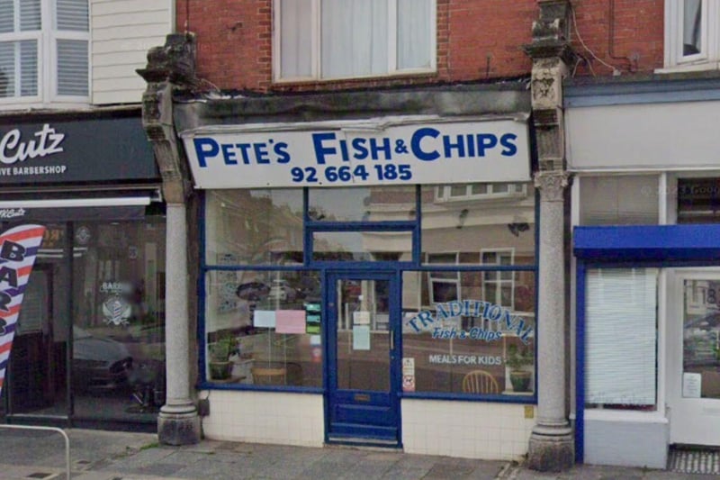 Petes Fish And Chips, at 181 Copnor Road, was given a rating of five on November 16 2017.