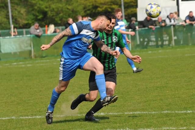 Harvest (blue) v Andover New Street Swifts. Picture by Ian Grainger.