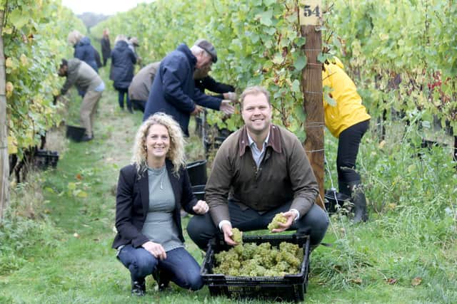 Art Tukker with his wife Jody at Tinwood Estate, Chichester.  Picture: Tinwood Estate