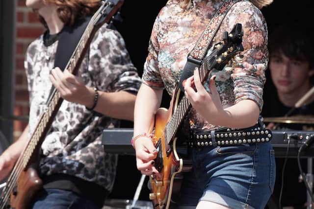 Bridgemary School’s Life Spawn take to the stage at St Vincent College's Summer Fest in Gosport. Picture St Vincent College