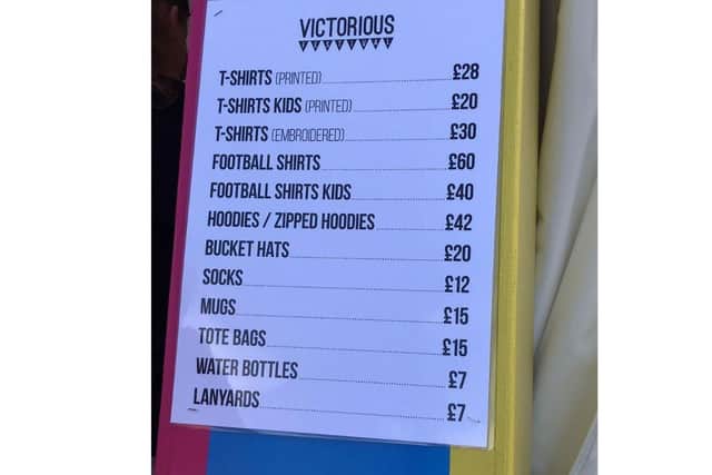 There is a number of things that ticket-holders can buy if they want to keep a piece of the festival with them.