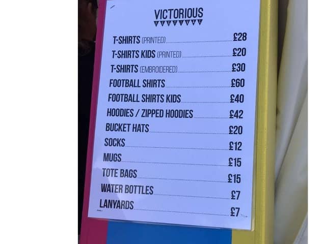 There is a number of things that ticket-holders can buy if they want to keep a piece of the festival with them.