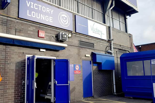The Victory Lounge, situated under the Fratton End, will likely host Oxford for their trip to Fratton Park.  Picture: Habibur Rahman