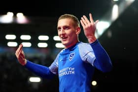 Ronan Curtis is wanted by Bristol Rovers in what could be a possible return to League One. He left Pompey for AFC Wimbledon in December. (Image: Getty Images)