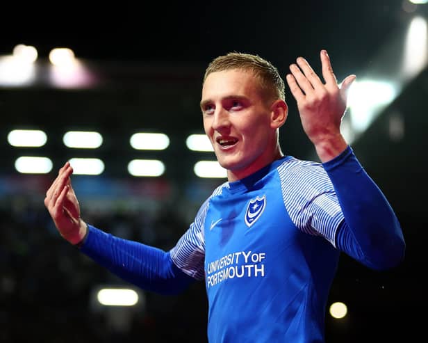 Ronan Curtis is wanted by Bristol Rovers in what could be a possible return to League One. He left Pompey for AFC Wimbledon in December. (Image: Getty Images)