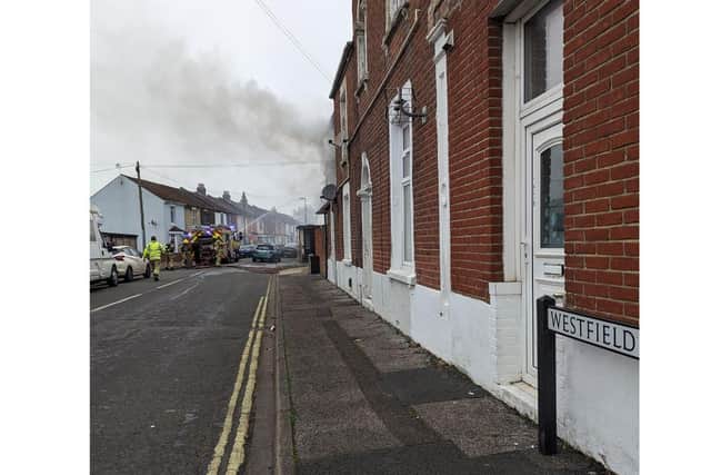 Firefighters have tackled a Gosport flat fire this afternoon.