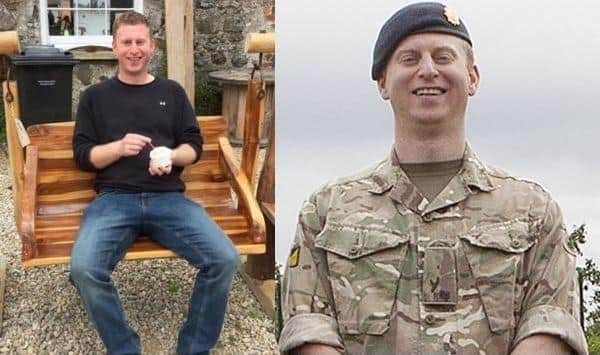 Private Robert Myers 39, from, Kilkenny, Ireland, died of his injuries in hospital. Picture: Hampshire police.