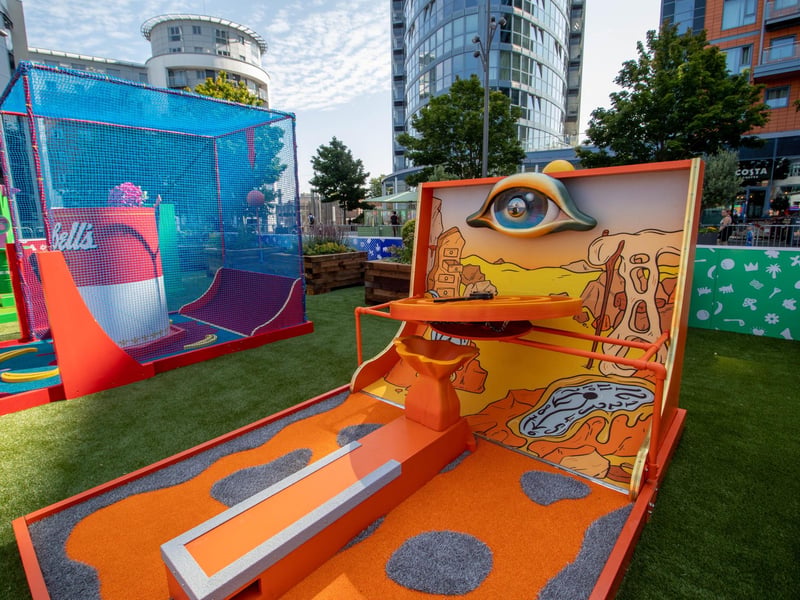New mini golf course, Art and Putt at Gunwharf Quays. Picture: Habibur Rahman