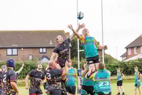 Southsea Nomads (black
ed) v Alresford. Picture:Marcin Jedrysiak