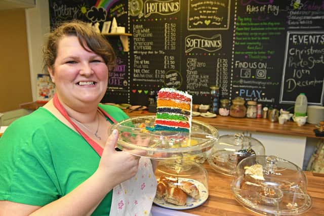 Claire White, owner of Sweet Peas play cafe. Picture: Malcolm Wells