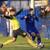 Steve Ramsey, right, added great experience to the Baffins Milton Rovers squad while he was on 'loan' from AFC Portchester.
Picture: Chris Moorhouse