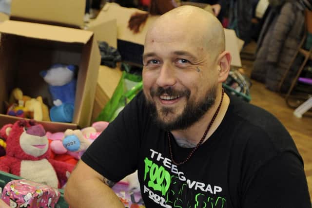 FoodBank Po9 has put out an urgent plea for donations and volunteers. Pictured: organiser Darren Mckenna