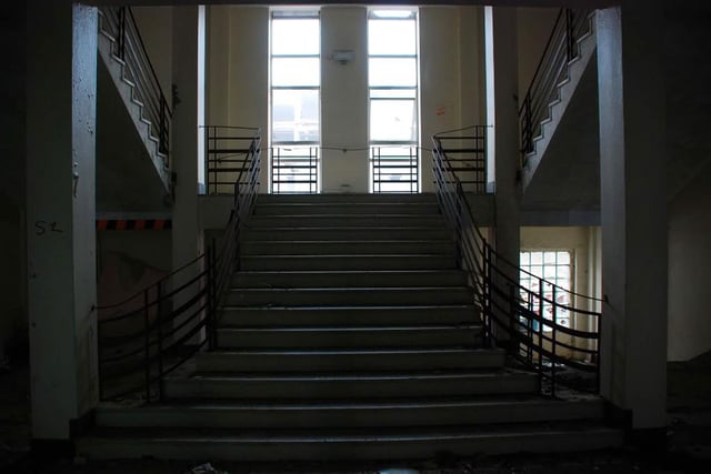 The main entrance lobby staircase