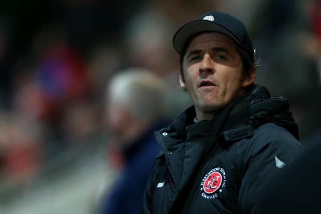 Fleetwood boss Joey Barton. Picture: Lewis Storey