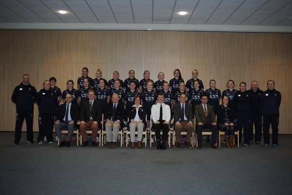 The women's Royal Navy Rugby Union team.