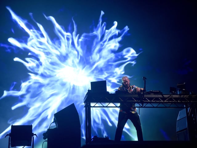 Victorious Festival 2024 in Portsmouth, on Friday, August 23, 2024.Pictured is: Fatboy Slim performing on the Common Stage.Picture: Sarah Standing (230824-9725)