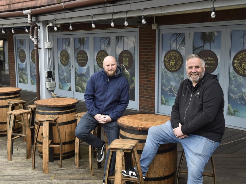Rapscallions is coming to The Boardwalk at Port Solent in May 2024. Pictured is: Owners (l-r) Calvin Swan and Dan Swan.Picture: Sarah Standing (250424-1063)