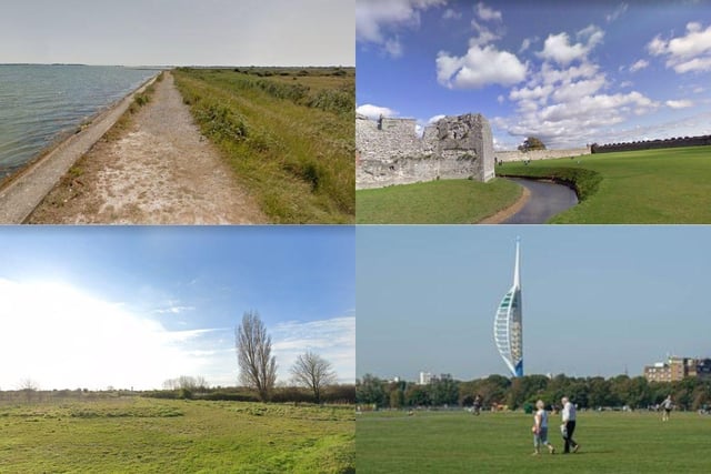 Some of the walks that dog owners can go on in Portsmouth and the surrounding areas.