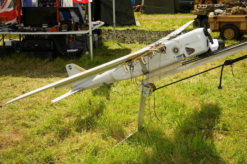 The show displayed a number of military artefacts including this Russian dronePicture: Keith Woodland (260521-120)