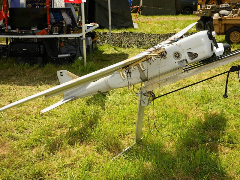 The show displayed a number of military artefacts including this Russian dronePicture: Keith Woodland (260521-120)