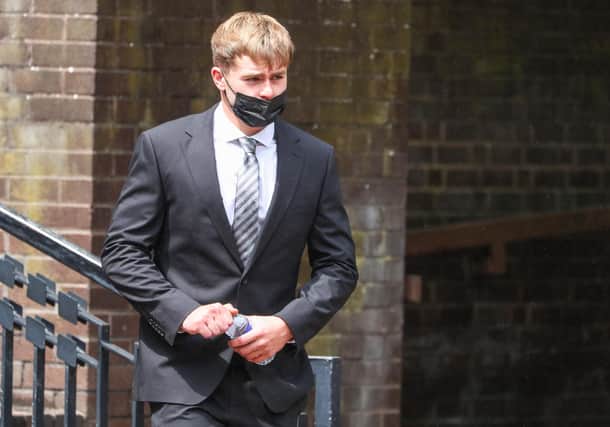 Joshua Kempster pictured at Portsmouth Crown Court. The teenage driver is on trial ,accused of causing the death of two motorcyclists.(220421-7042)