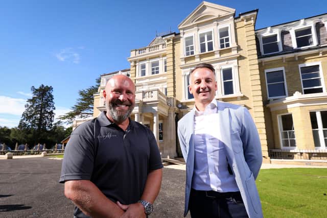 Owners Jason Parker and Daniel Byrne, right at The Mansion at Coldeast, Sarisbury
Picture: Chris Moorhouse (jpns 061021-21)