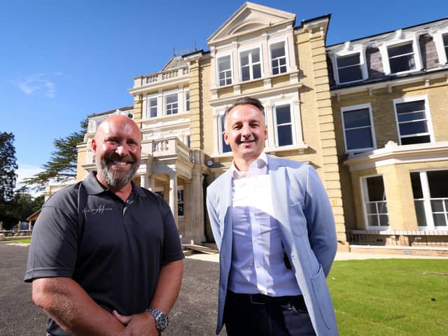 Owners Jason Parker and Daniel Byrne, right at The Mansion at Coldeast, Sarisbury
Picture: Chris Moorhouse   (jpns 061021-21)
