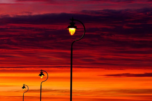 The Lampposts on the promenade at Priddy's Hard, Gosport. Credit:  Alison Treacher.