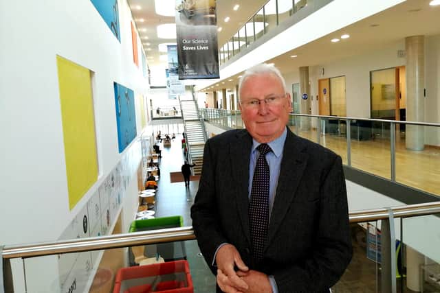 Hugh Clay at DSTL headquarters, Salisbury.