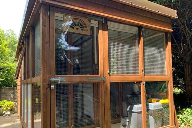 The memorial pen or 'Rainbow Pen'. Picture: Cats Protection