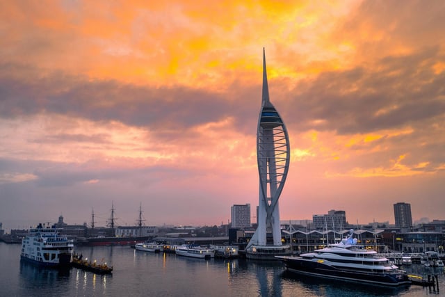 Why not visit the spinnaker tower? With views across the whole of Portsmouth and beyond.